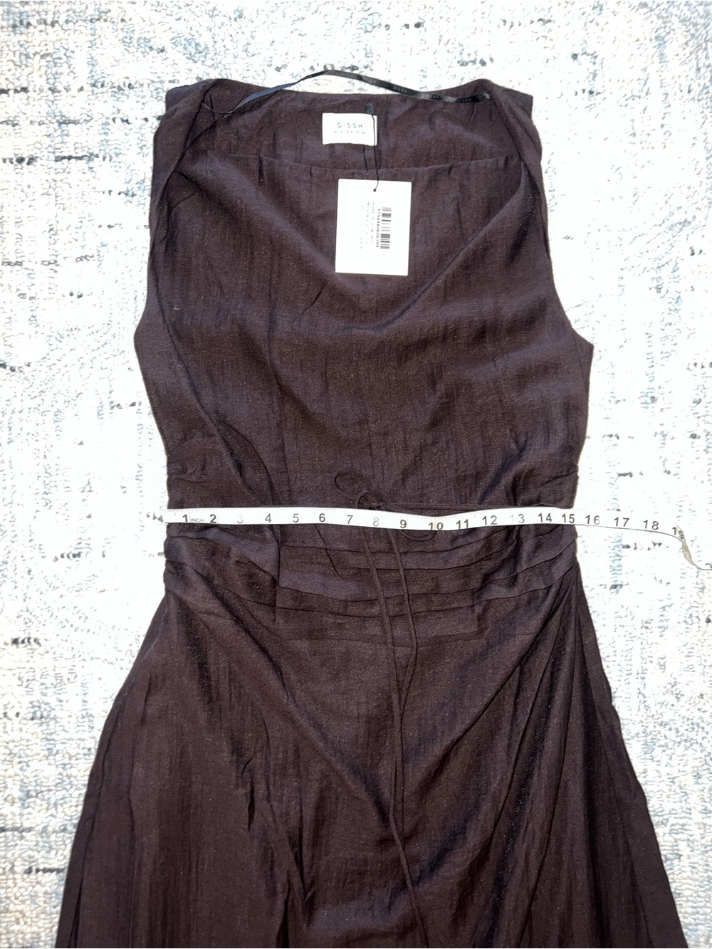 DISSH KASEN BITTER CHOC DRESS - Picture 7 of 15